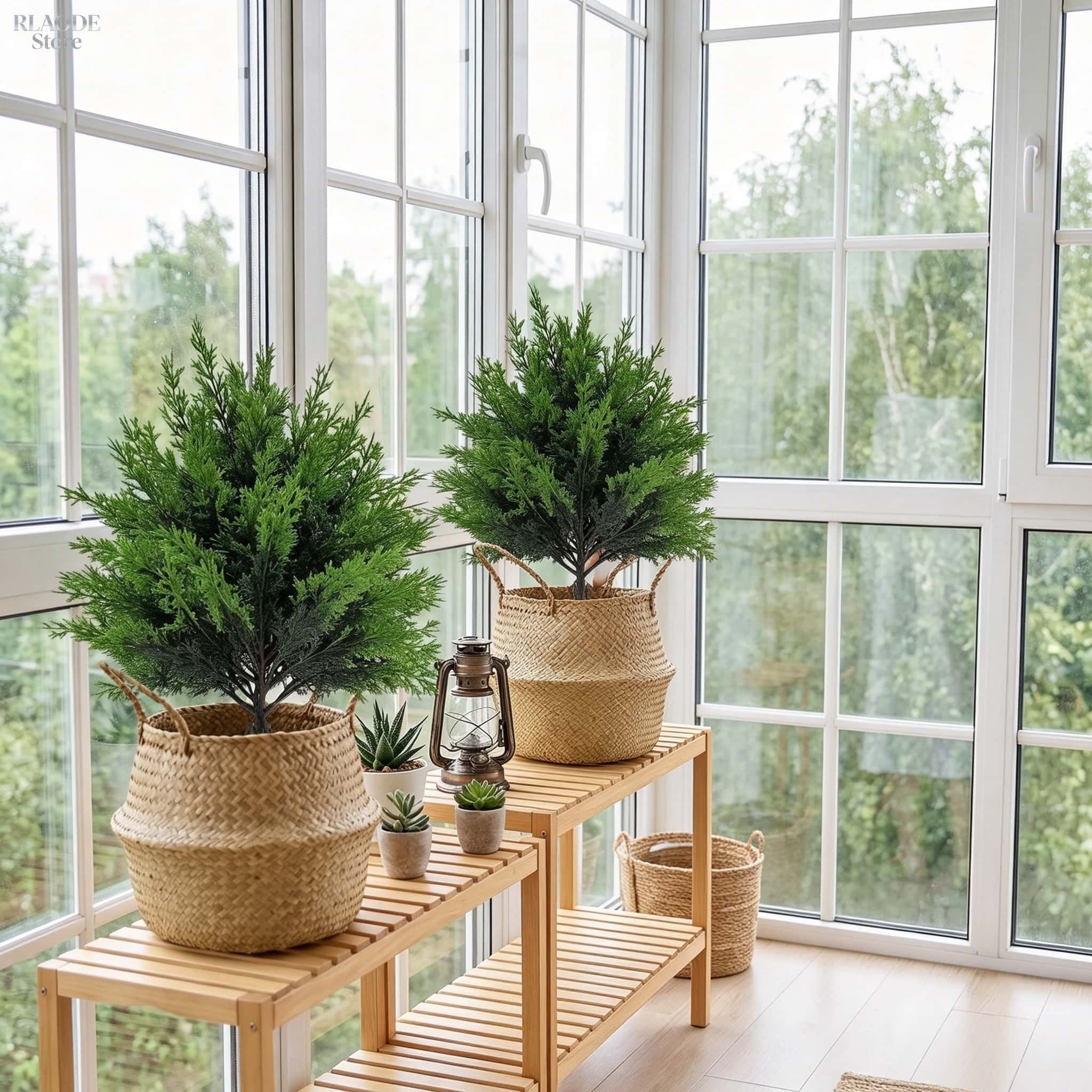 2pcs Outdoor Artificial Greene - đánh giá và giá Dracaena Marginata